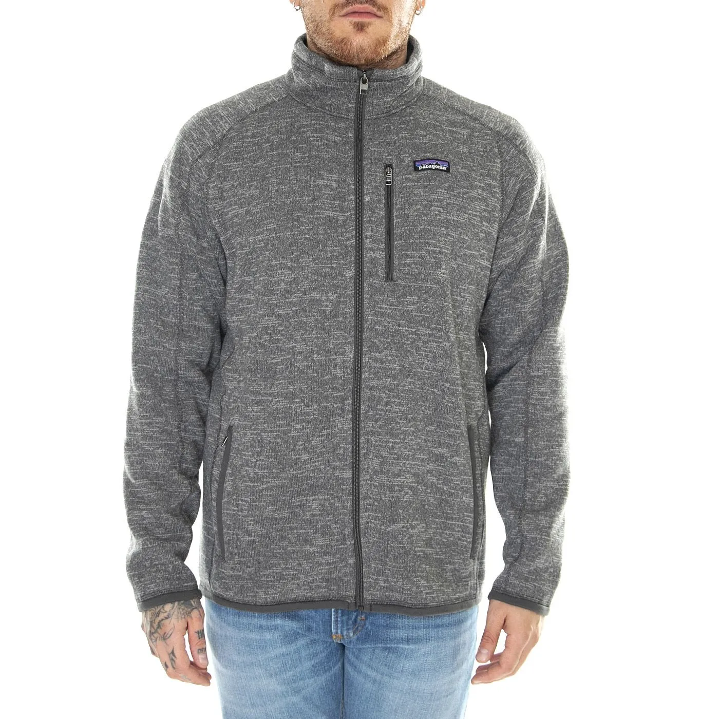 Patagonia M's Better Sweater Jkt Black - Giacca Invernale Uomo Grigia    