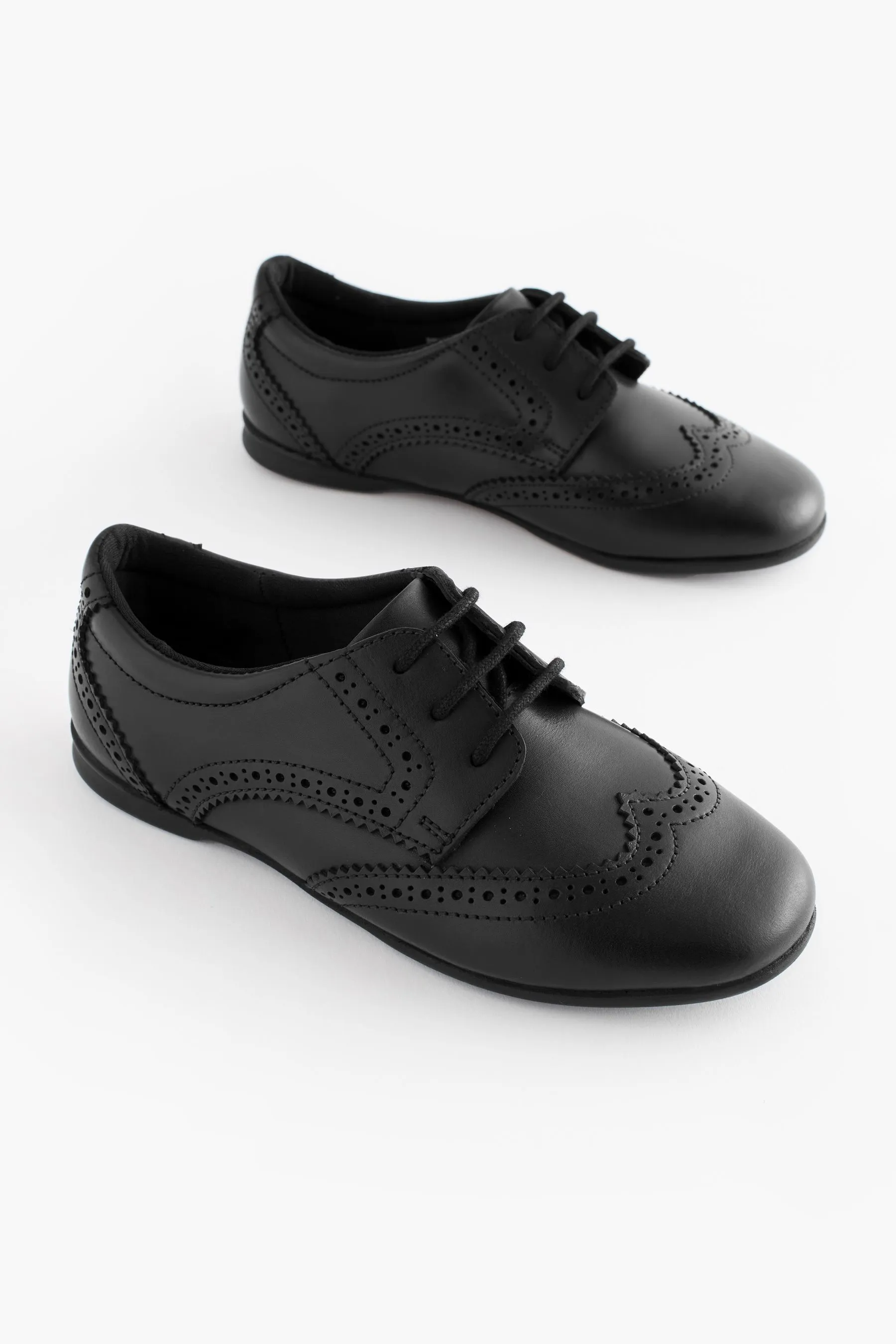 Pizzo in pelle brogue Scarpe per la scuola    