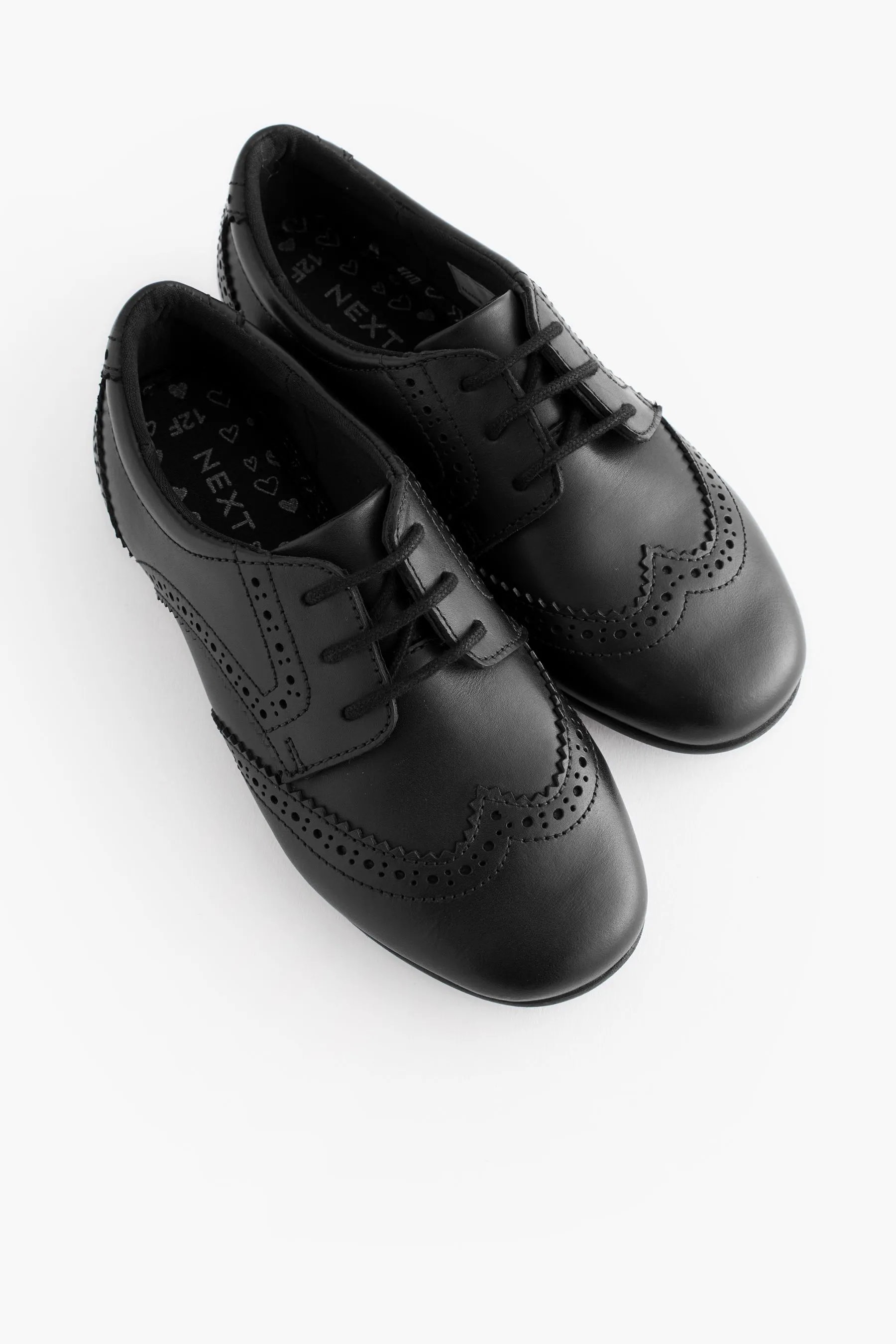 Pizzo in pelle brogue Scarpe per la scuola    