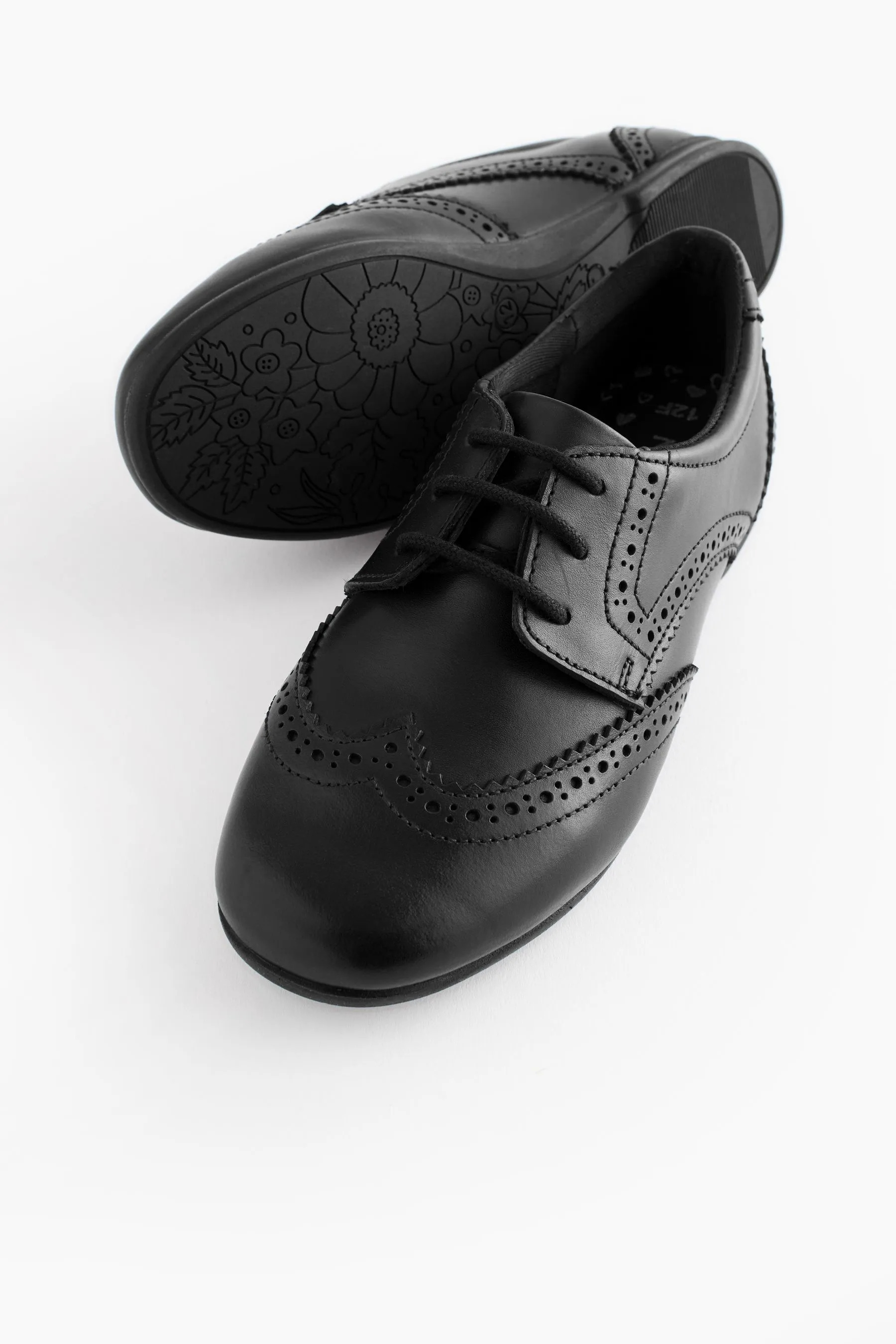 Pizzo in pelle brogue Scarpe per la scuola    