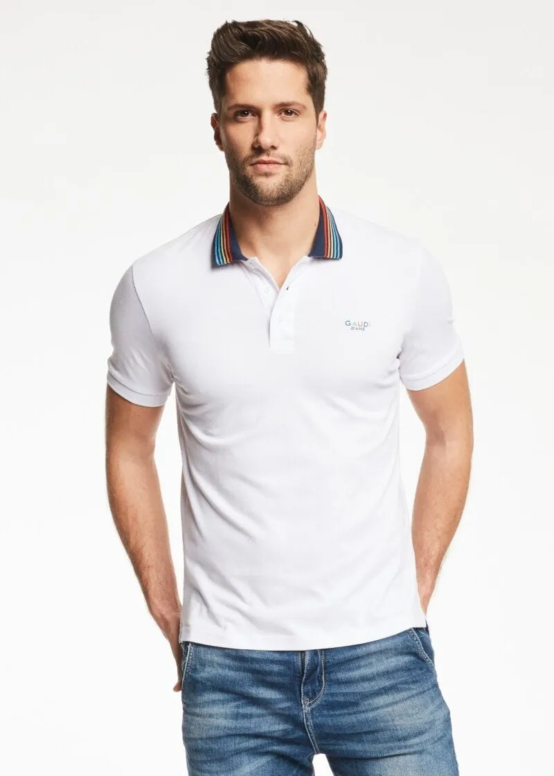Polo con colletto multicolor