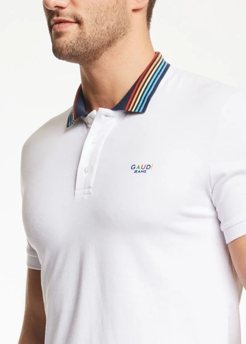 Polo con colletto multicolor