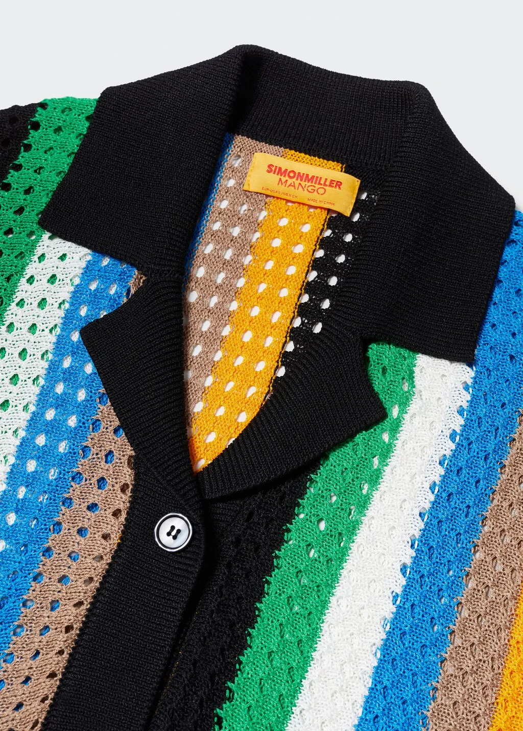 Polo maglia traforata oversize