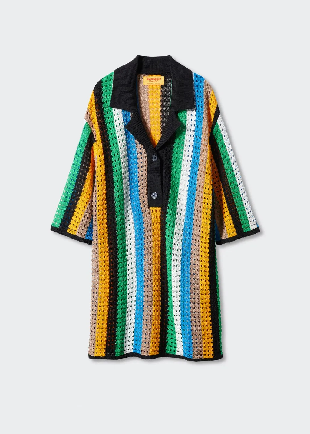 Polo maglia traforata oversize