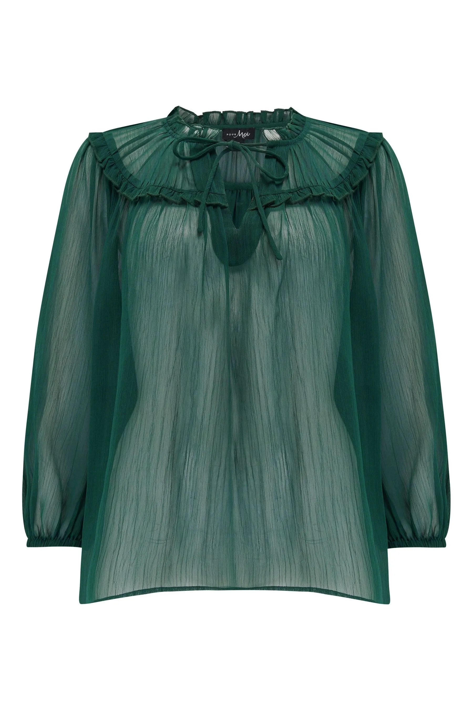 Pour Moi Sian Chiffon 3/4 Sleeve Blouse    