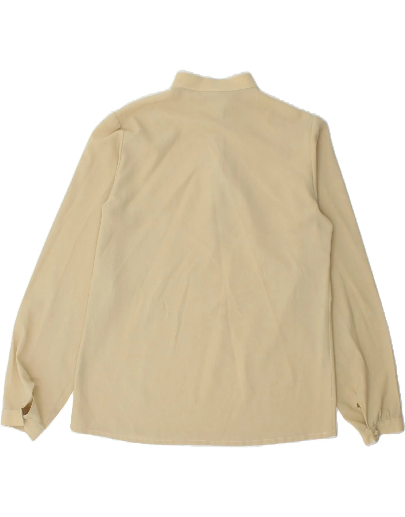 PRIMAVERA FIRENZE Womens Pullover Shirt Blouse UK 14 Large Beige Polyester