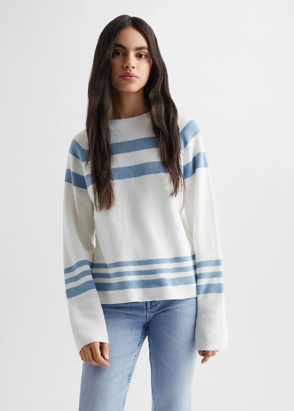 Pullover maglia a righe