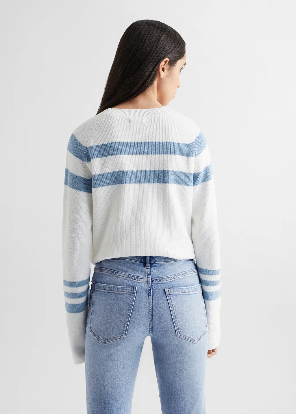 Pullover maglia a righe