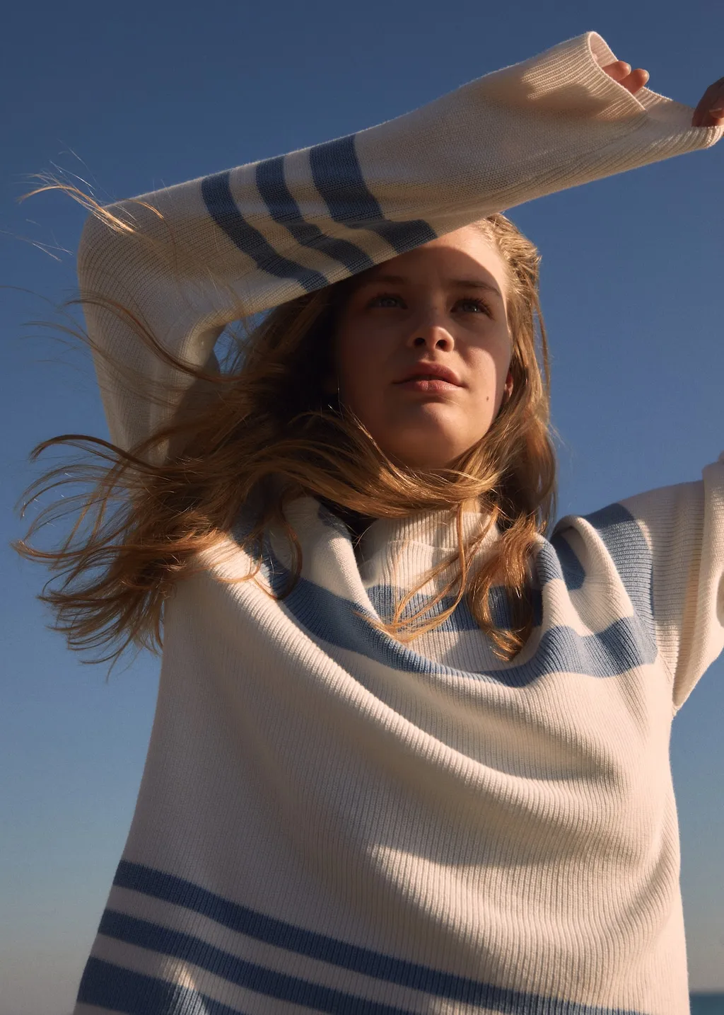 Pullover maglia a righe