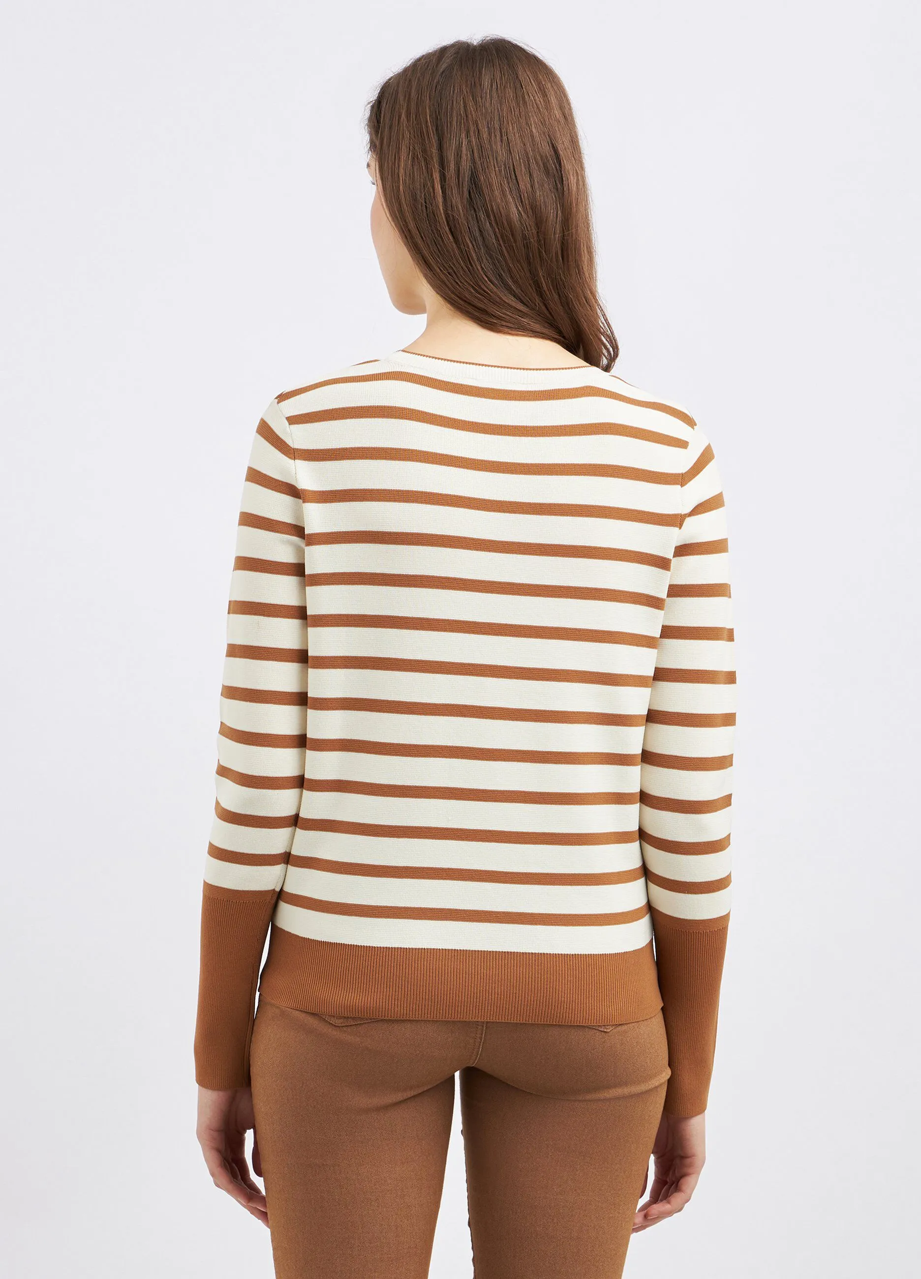 Pullover tricot a righe donna