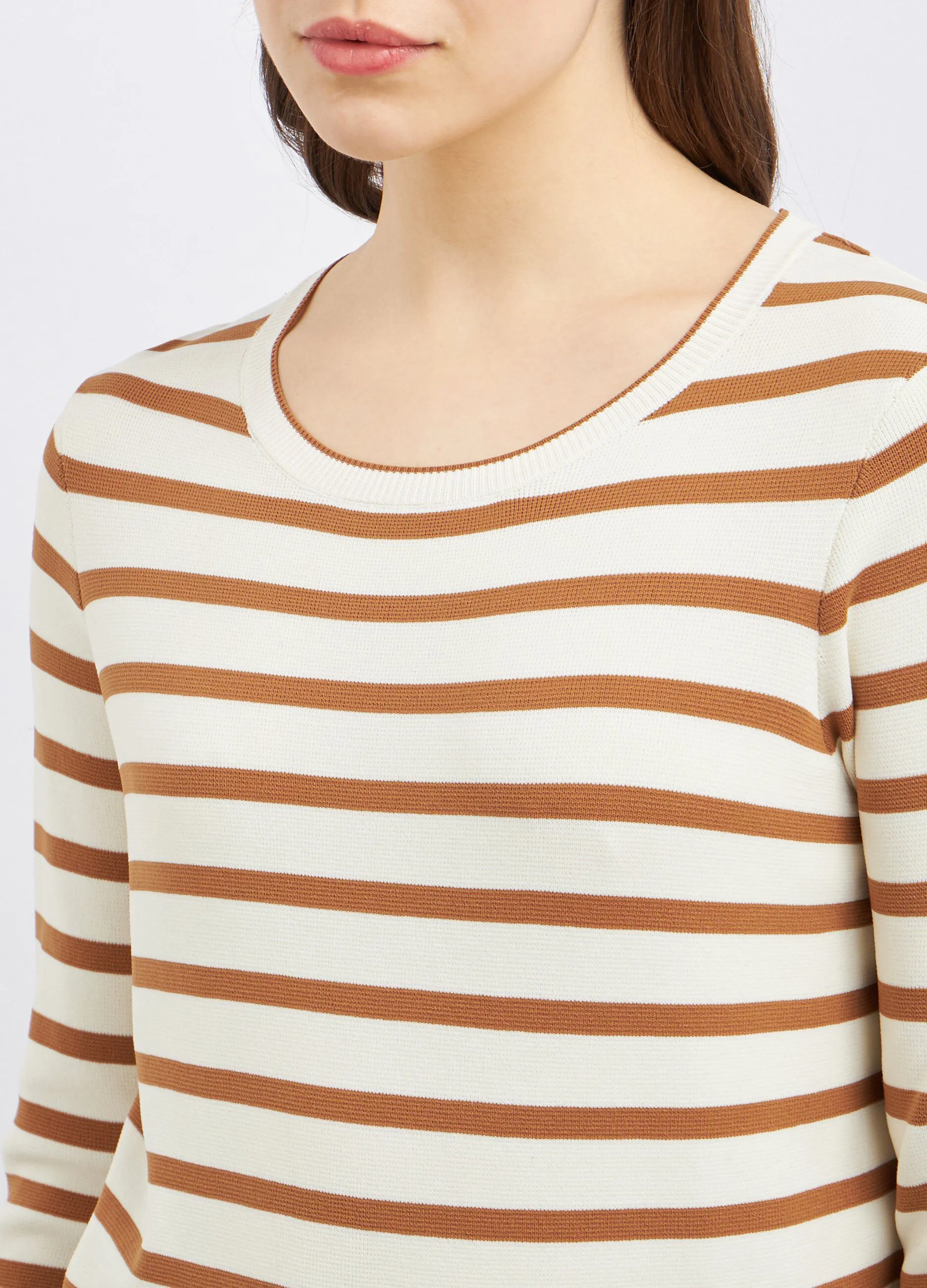 Pullover tricot a righe donna