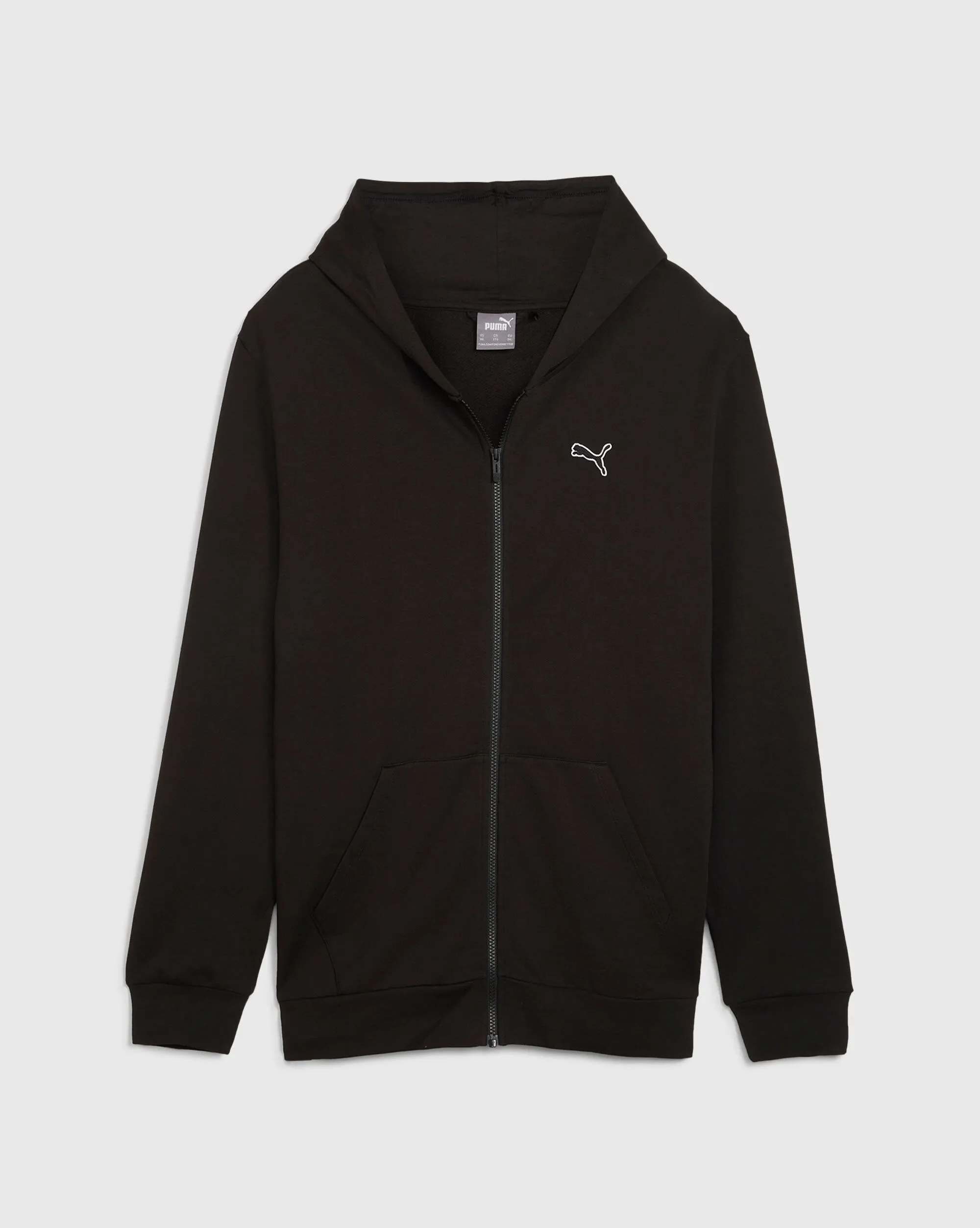 Puma Felpa con Zip Integrale e Cappuccio Better Essentials Nero Uomo