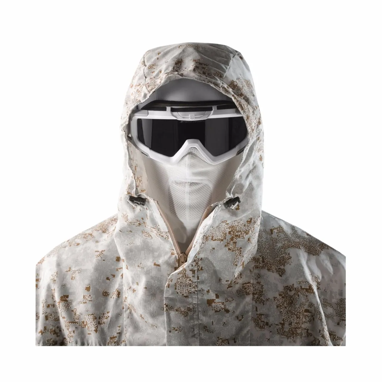 Revisione del sistema di occhiali militari Snowhawk: kit militare americano bianco con passamontagna