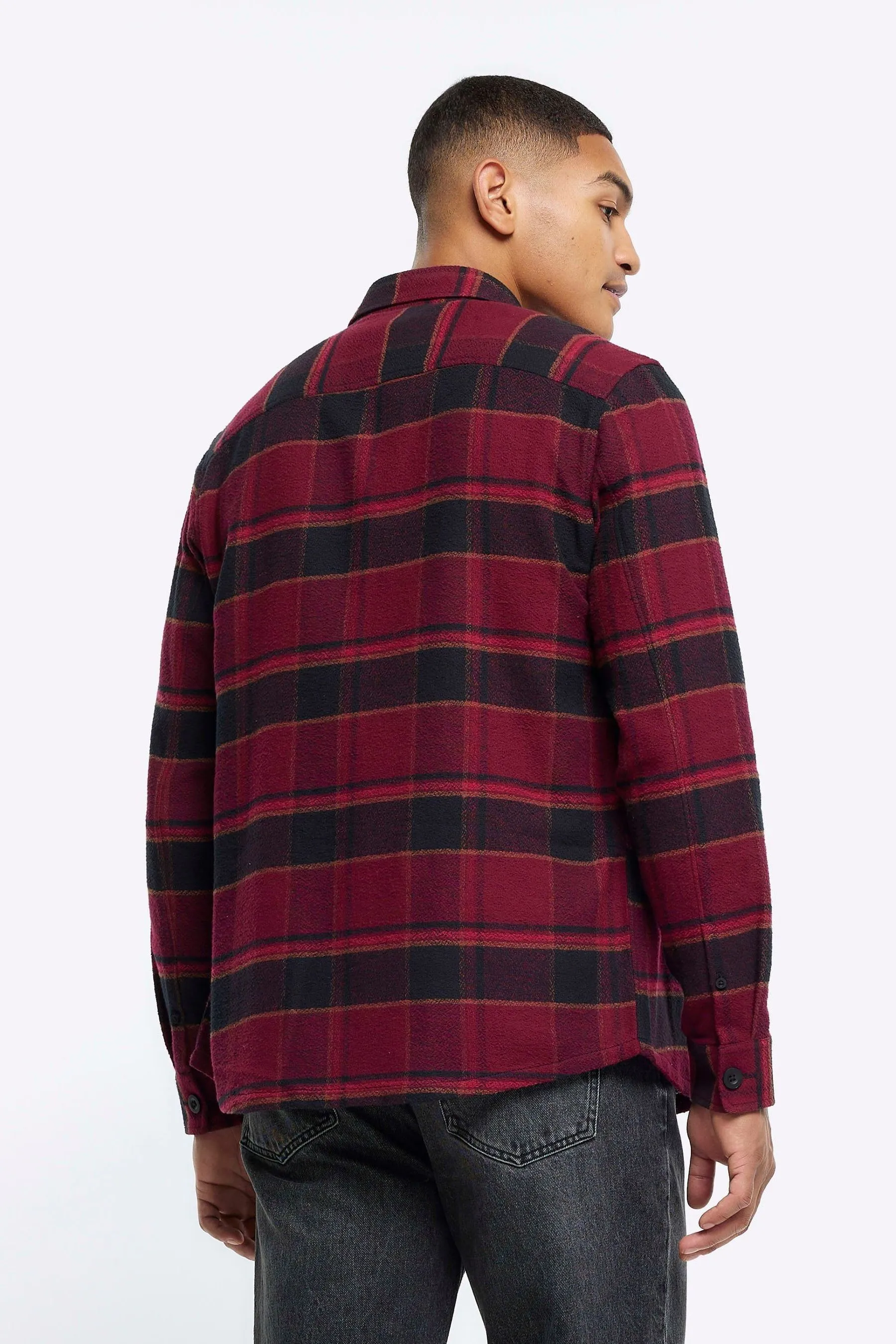 River Island - Camicia a quadri con A quadri