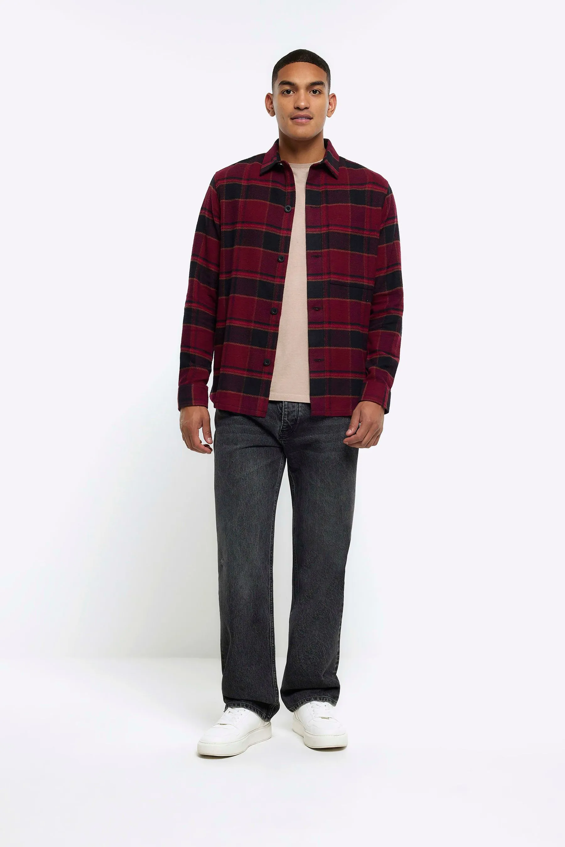 River Island - Camicia a quadri con A quadri