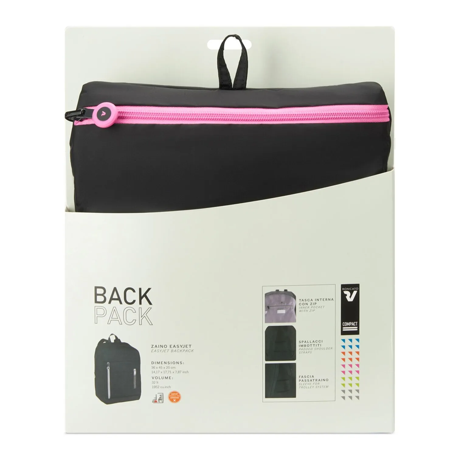 Roncato Compact Neon Zaino pieghevole 45 cm
