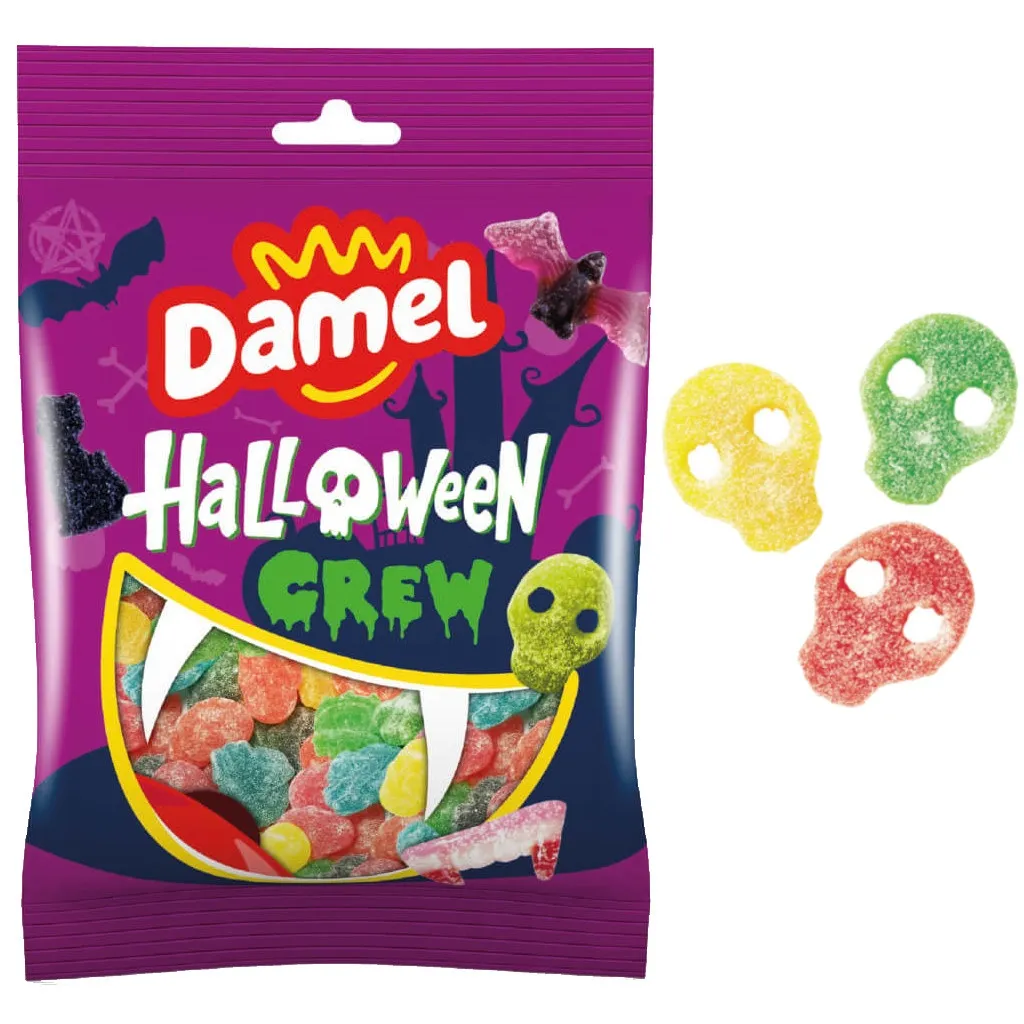 Sacchetto assortito di gelatine di Halloween con zucchero - Damel - 150 grammi