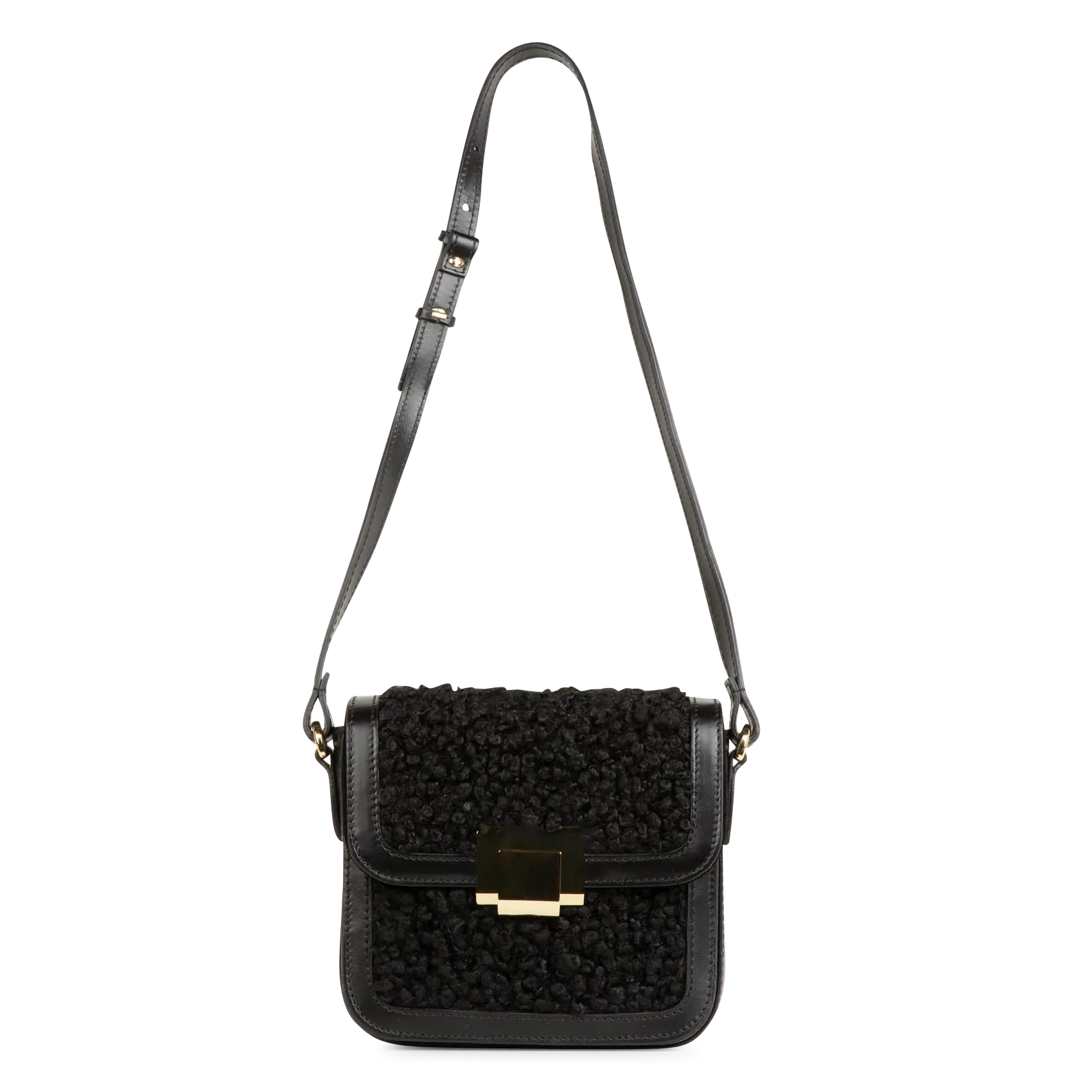  SAISON 1865   ELODA - Borsa a bandoliera in pelle | Nero