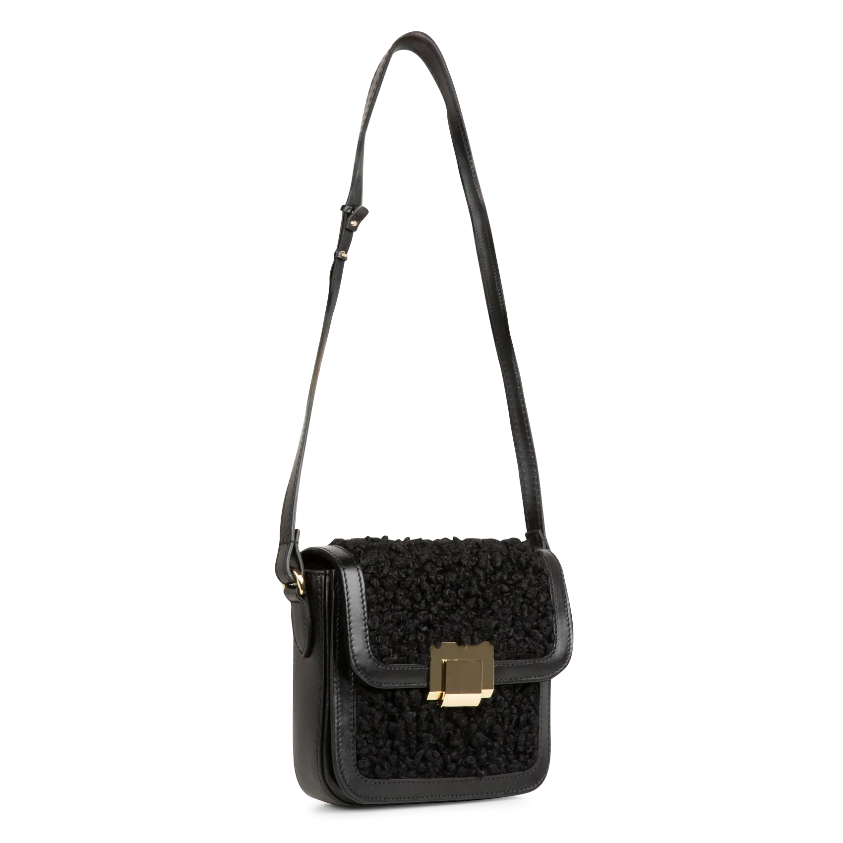 SAISON 1865   ELODA - Borsa a bandoliera in pelle | Nero