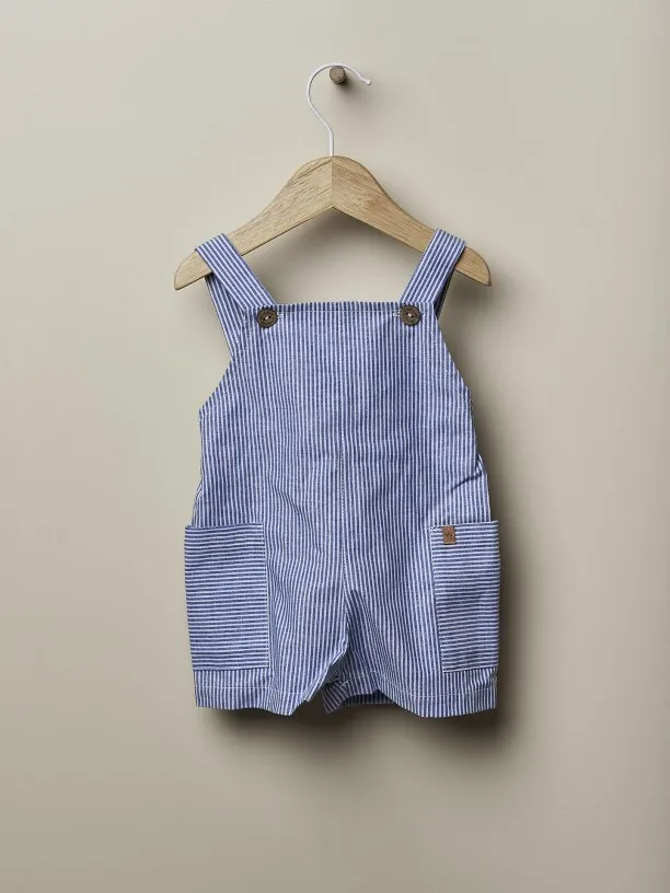 Salopette a righe in denim – Wedoble