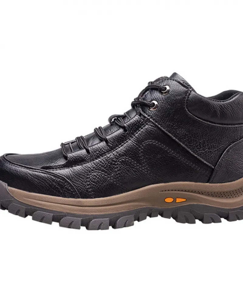 Scarpe antinfortunistiche da lavoro morbide e sicure in pelle impermeabili antiscivolo per uomo Stivali antinfortunistici legger