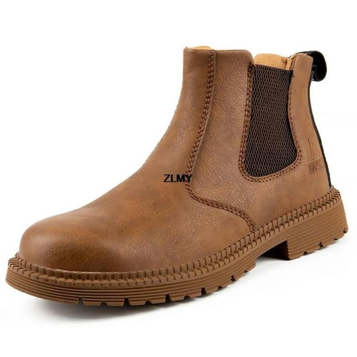 Scarpe antinfortunistiche in pelle micro Scarpe da lavoro anti-pugnalate da uomo Sneakers con punta in acciaio Stivali antinfort