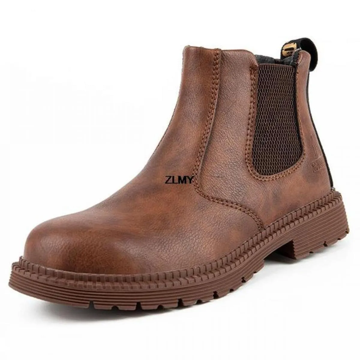 Scarpe antinfortunistiche in pelle micro Scarpe da lavoro anti-pugnalate da uomo Sneakers con punta in acciaio Stivali antinfort