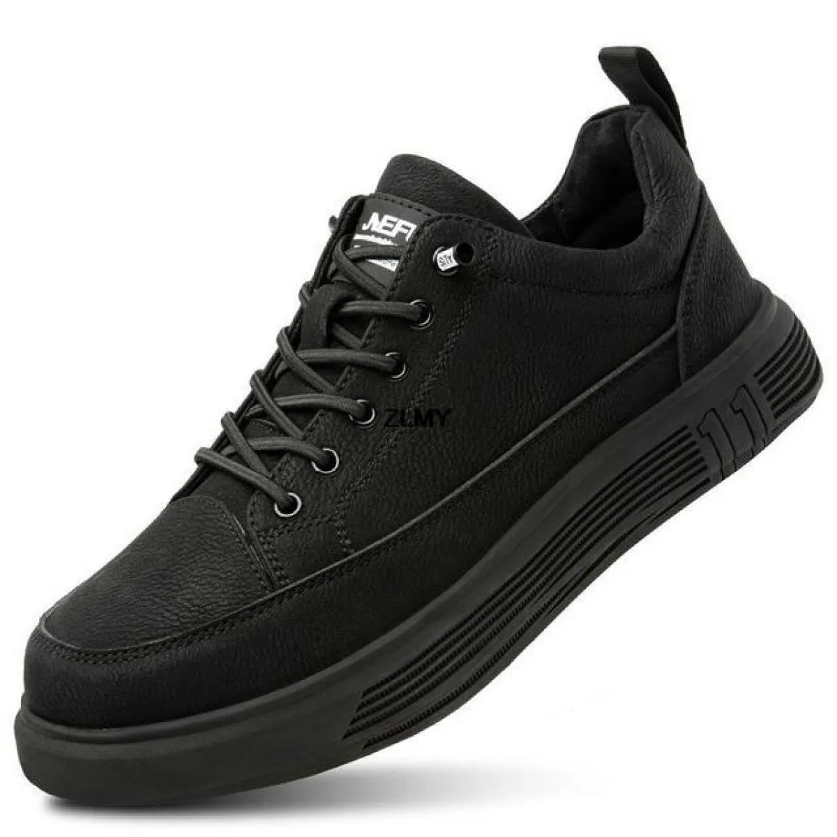 Scarpe antinfortunistiche in pelle micro Scarpe da lavoro anti-pugnalate da uomo Sneakers con punta in acciaio Stivali antinfort