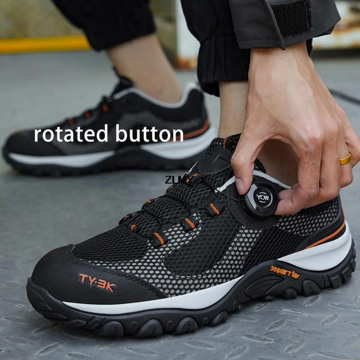 Scarpe antinfortunistiche traspiranti Sneaker da uomo con punta in acciaio Stivali antinfortunistici da lavoro antiforatura Scar