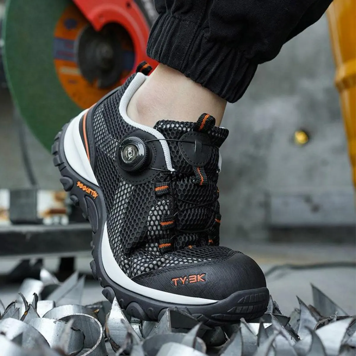 Scarpe antinfortunistiche traspiranti Sneaker da uomo con punta in acciaio Stivali antinfortunistici da lavoro antiforatura Scar
