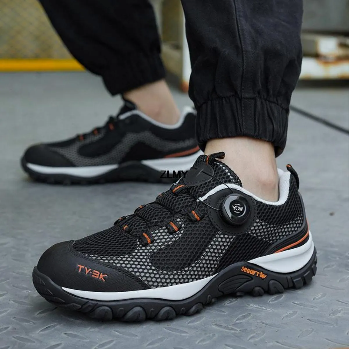 Scarpe antinfortunistiche traspiranti Sneaker da uomo con punta in acciaio Stivali antinfortunistici da lavoro antiforatura Scar