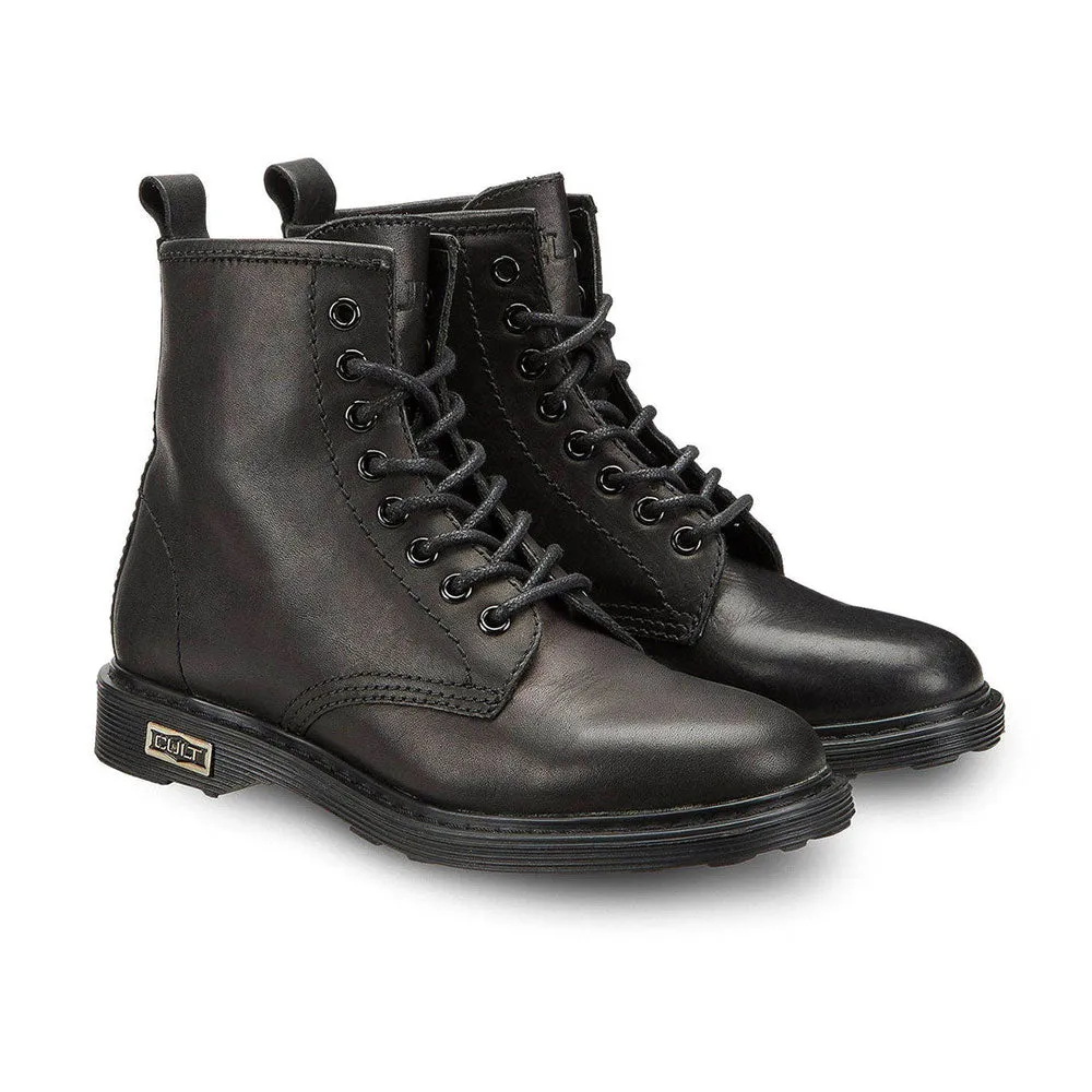 Scarpe Donna CULT Sabbath 420 Anfibi in Pelle Nera