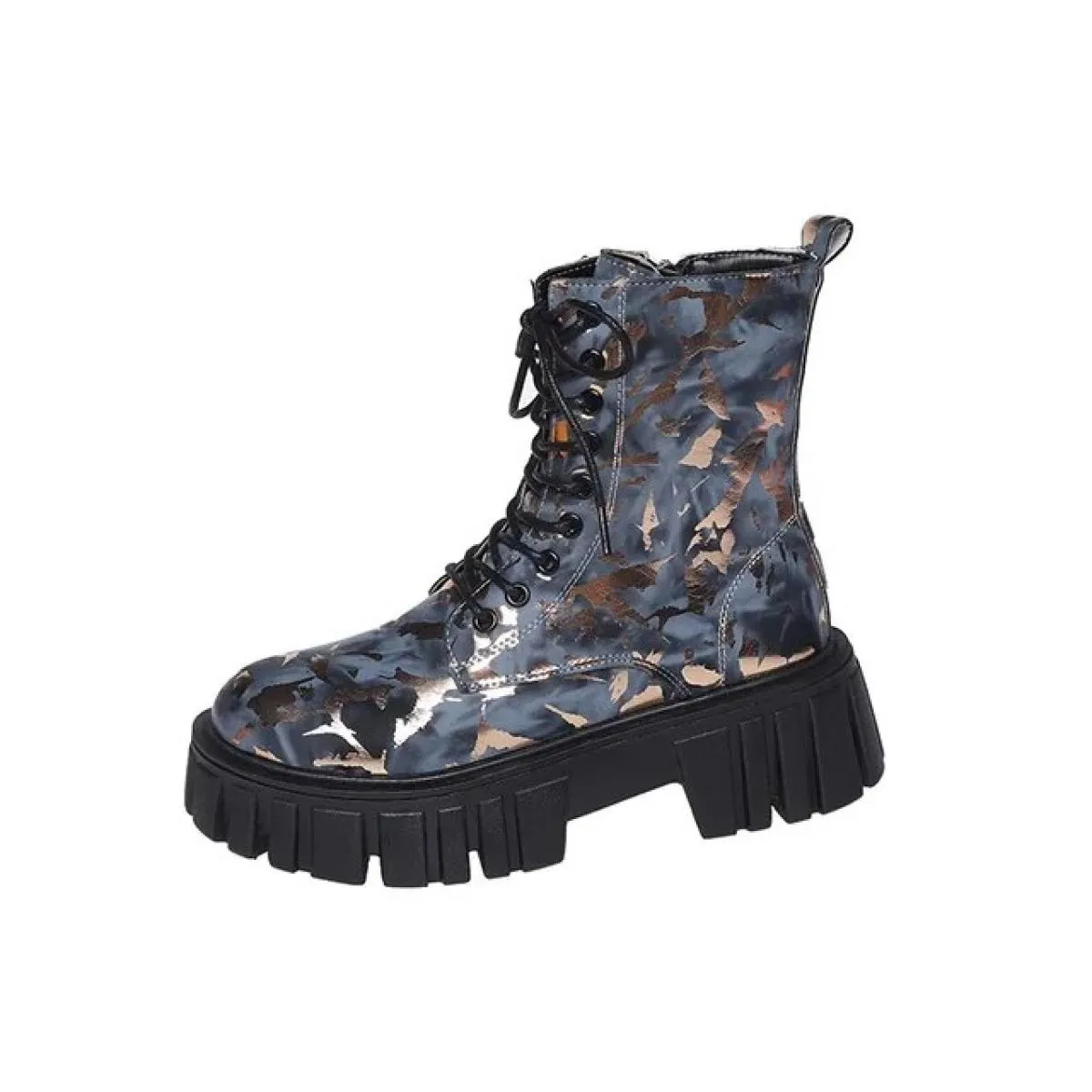 Scarpe Per Le Donne 2023 Nuovo Lace Up/on Tacchi Alti delle Donne Autunno di Alta Qualità Tacco Quadrato Punta Rotonda Stivali d
