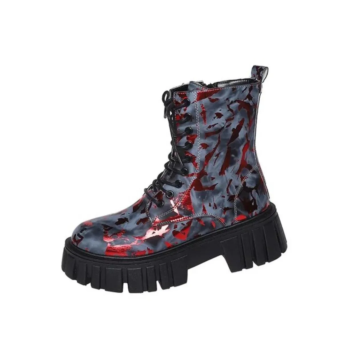 Scarpe Per Le Donne 2023 Nuovo Lace Up/on Tacchi Alti delle Donne Autunno di Alta Qualità Tacco Quadrato Punta Rotonda Stivali d