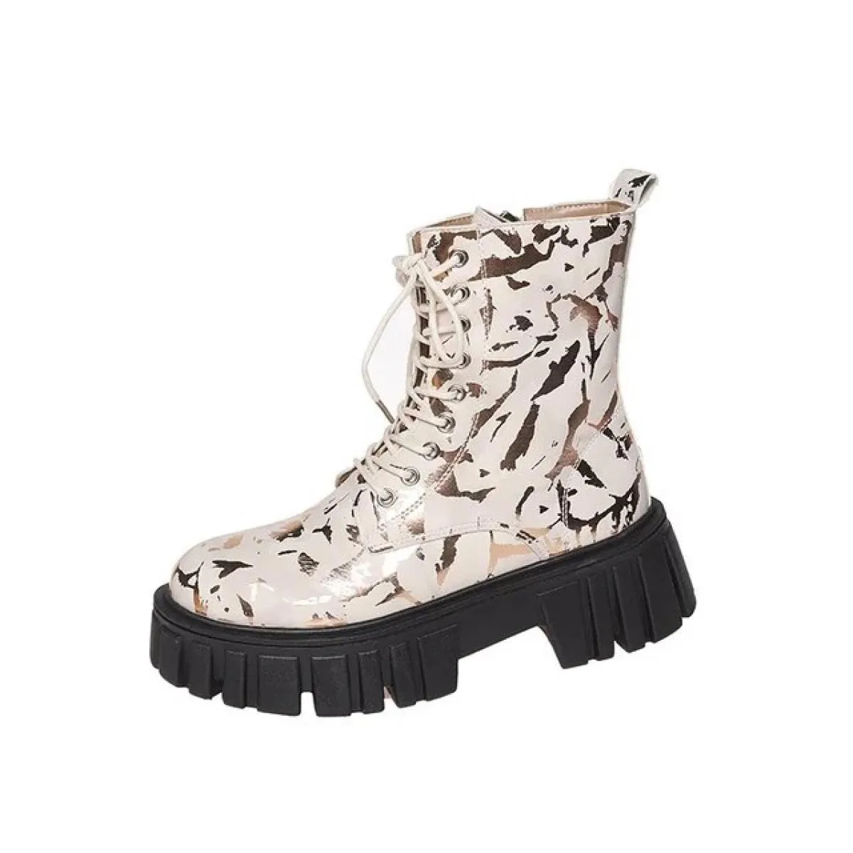 Scarpe Per Le Donne 2023 Nuovo Lace Up/on Tacchi Alti delle Donne Autunno di Alta Qualità Tacco Quadrato Punta Rotonda Stivali d