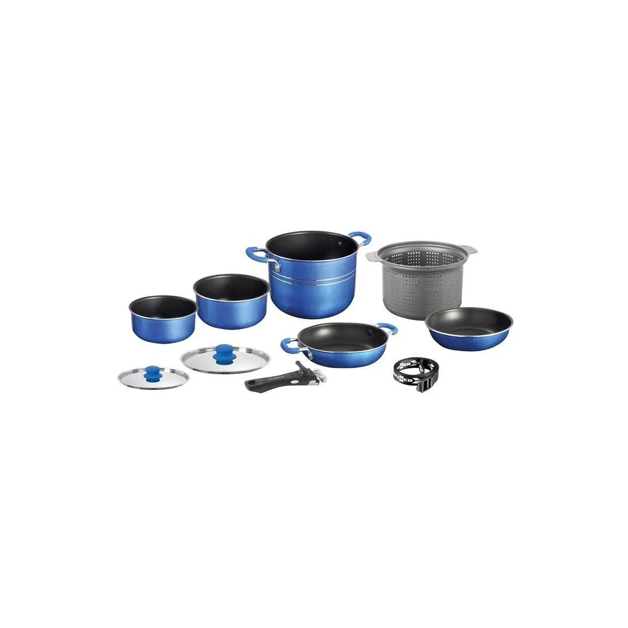 Set completo 9+1 Pentole e Padelle Campeggio SKIPPER POPOTE ⌀22 cm Brunner