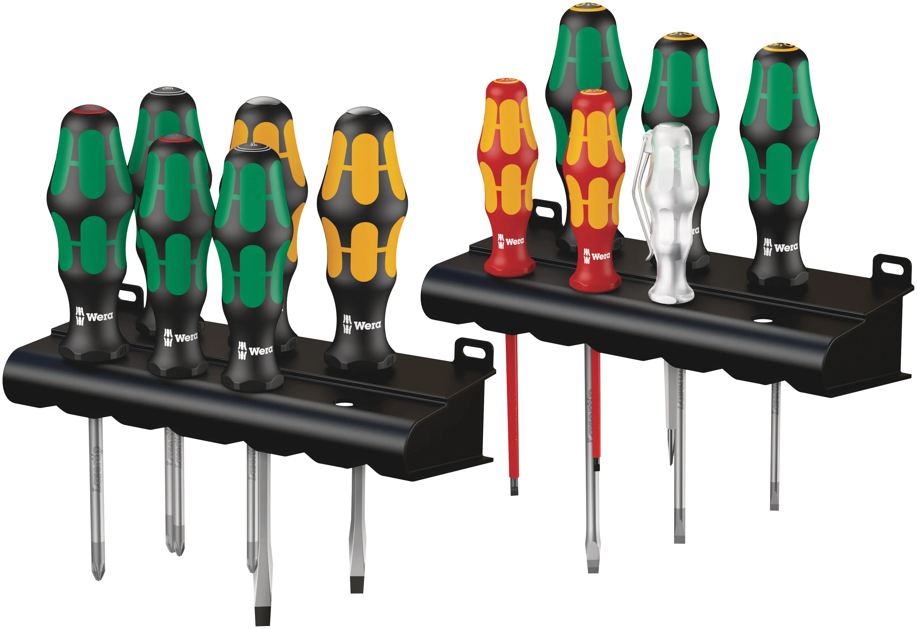 Set di cacciaviti Wera, 12 pezzi Phillips, Pozidriv, a taglio