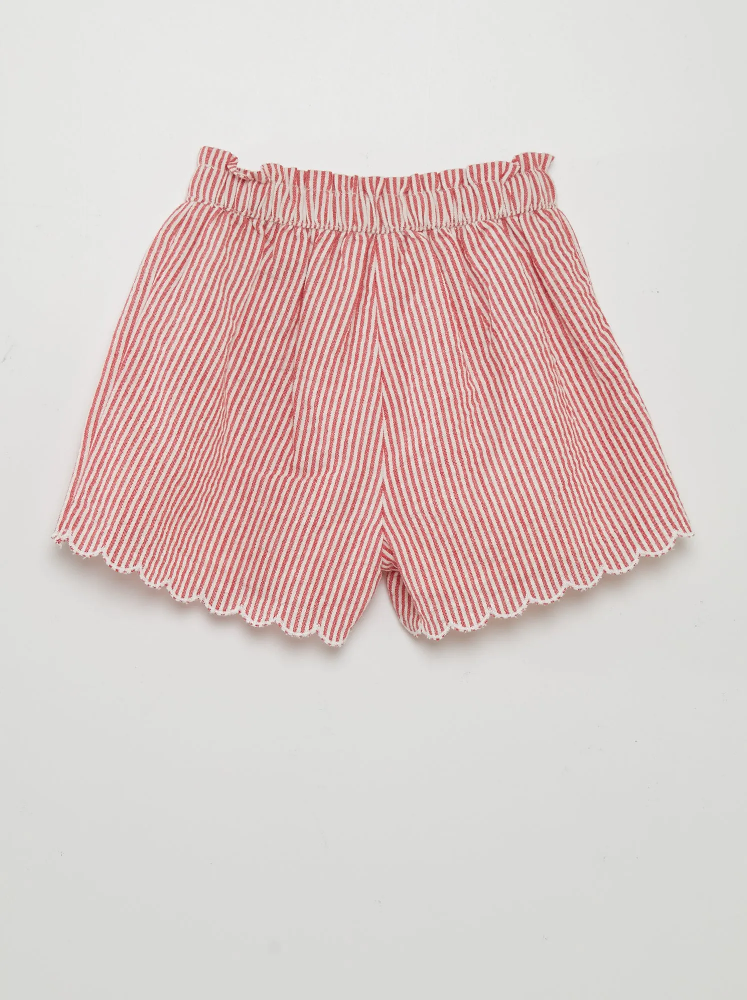 Shorts a righe - ROSSO