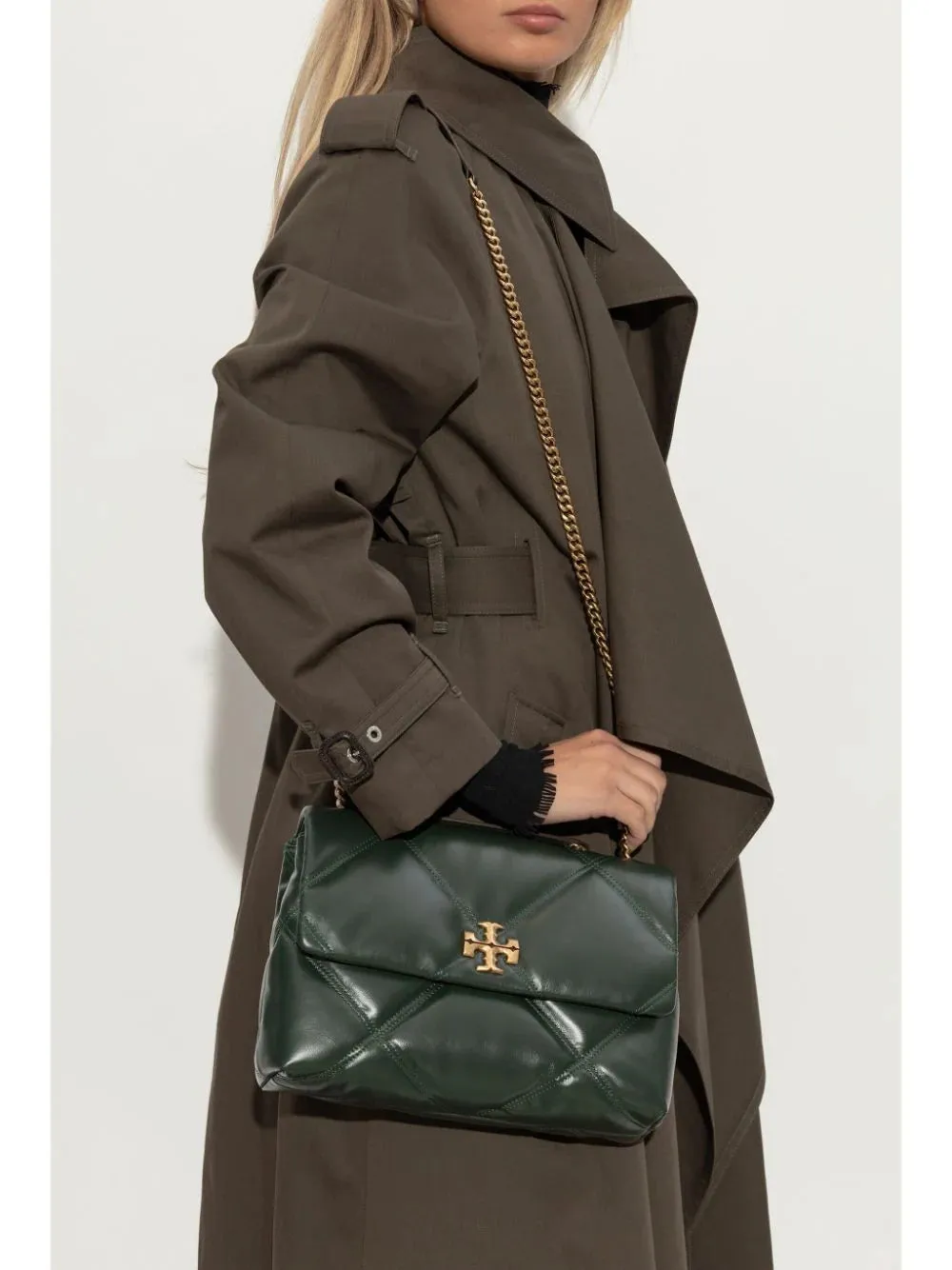 Shoulder bag convertibile Kira con trapuntatura a diamante