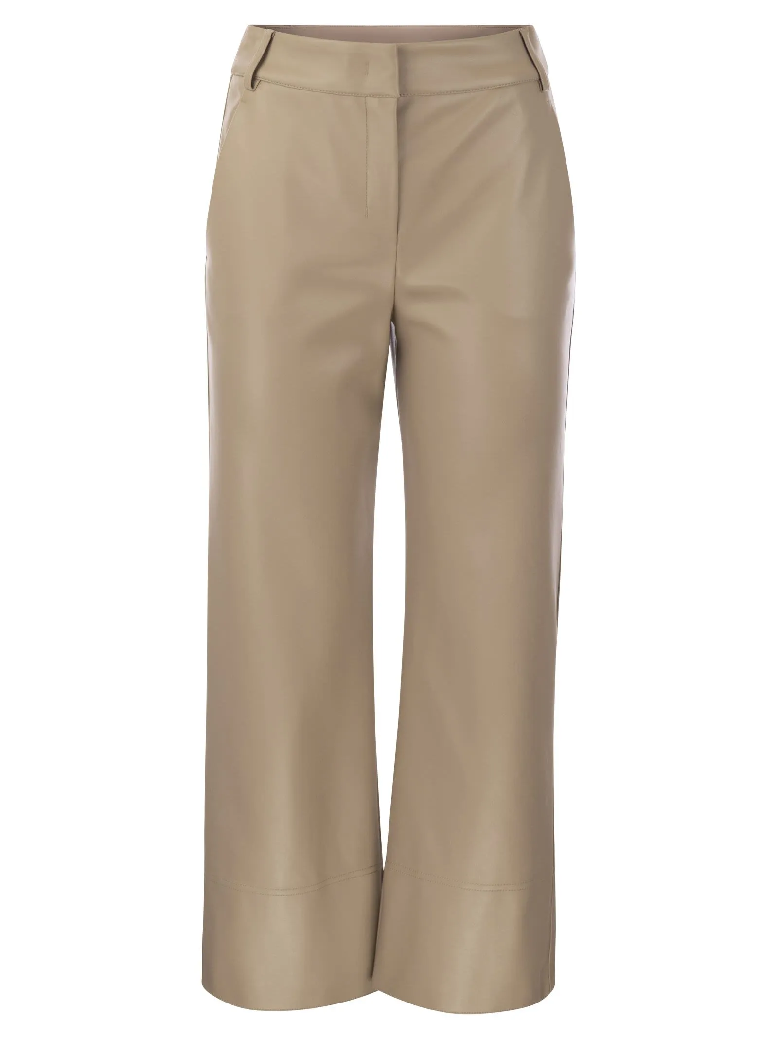 SOPRANO – Pantalone slim in tessuto spalmato