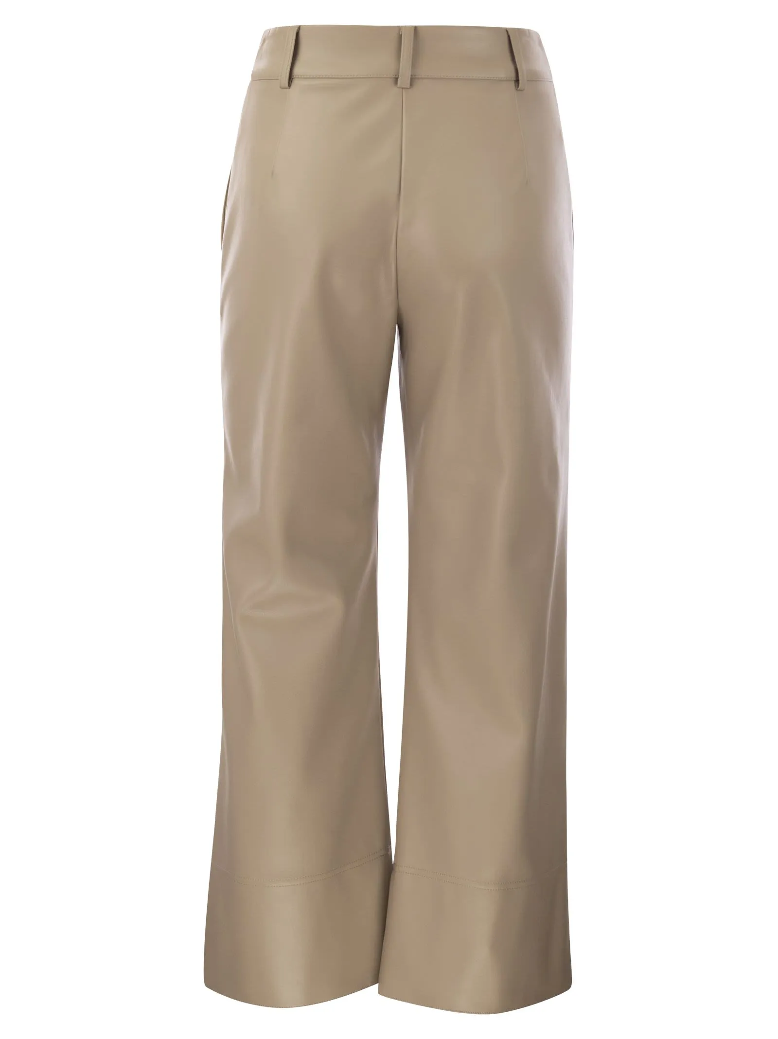 SOPRANO – Pantalone slim in tessuto spalmato