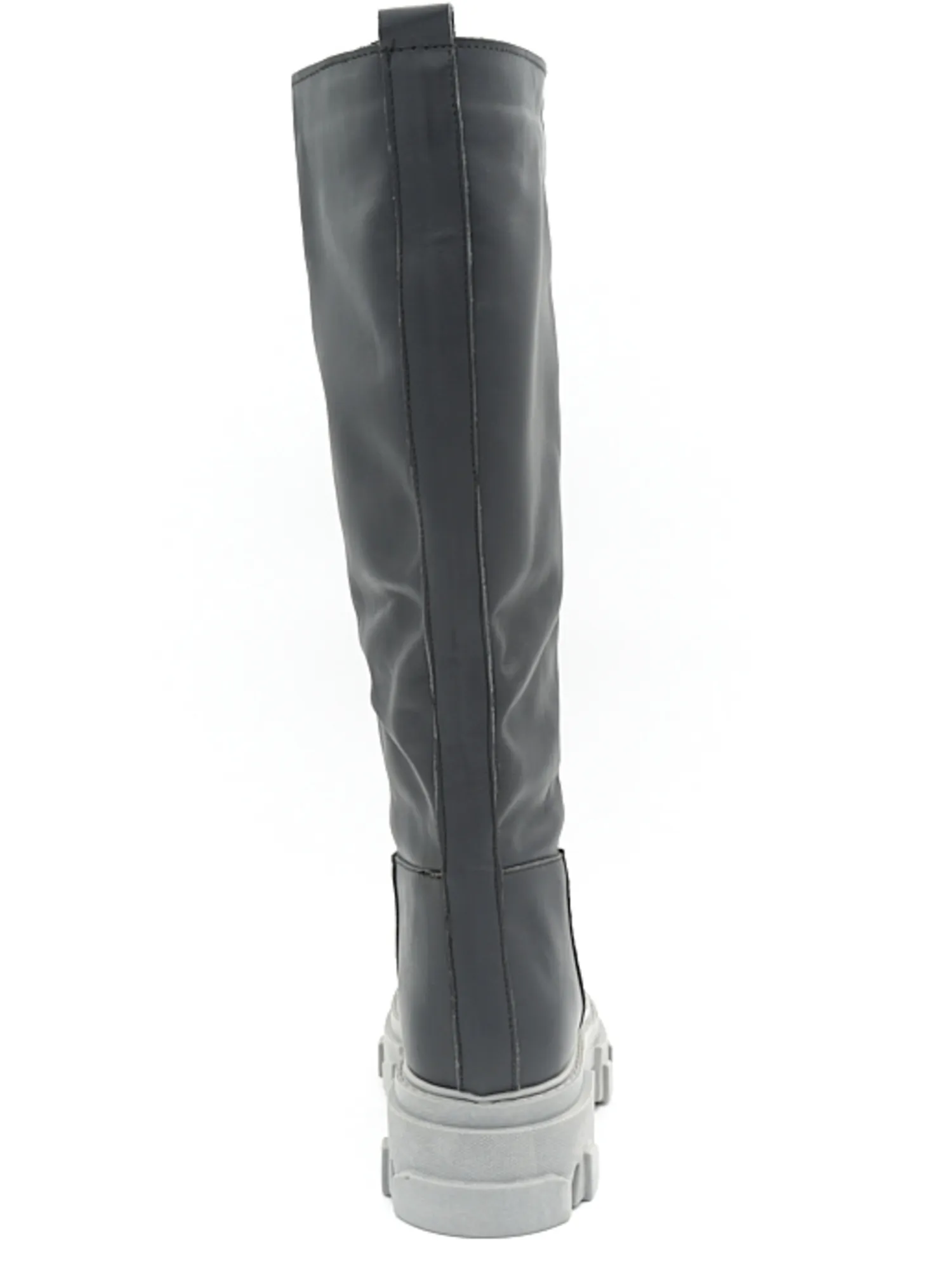 Stivale a tubo donna color grigio