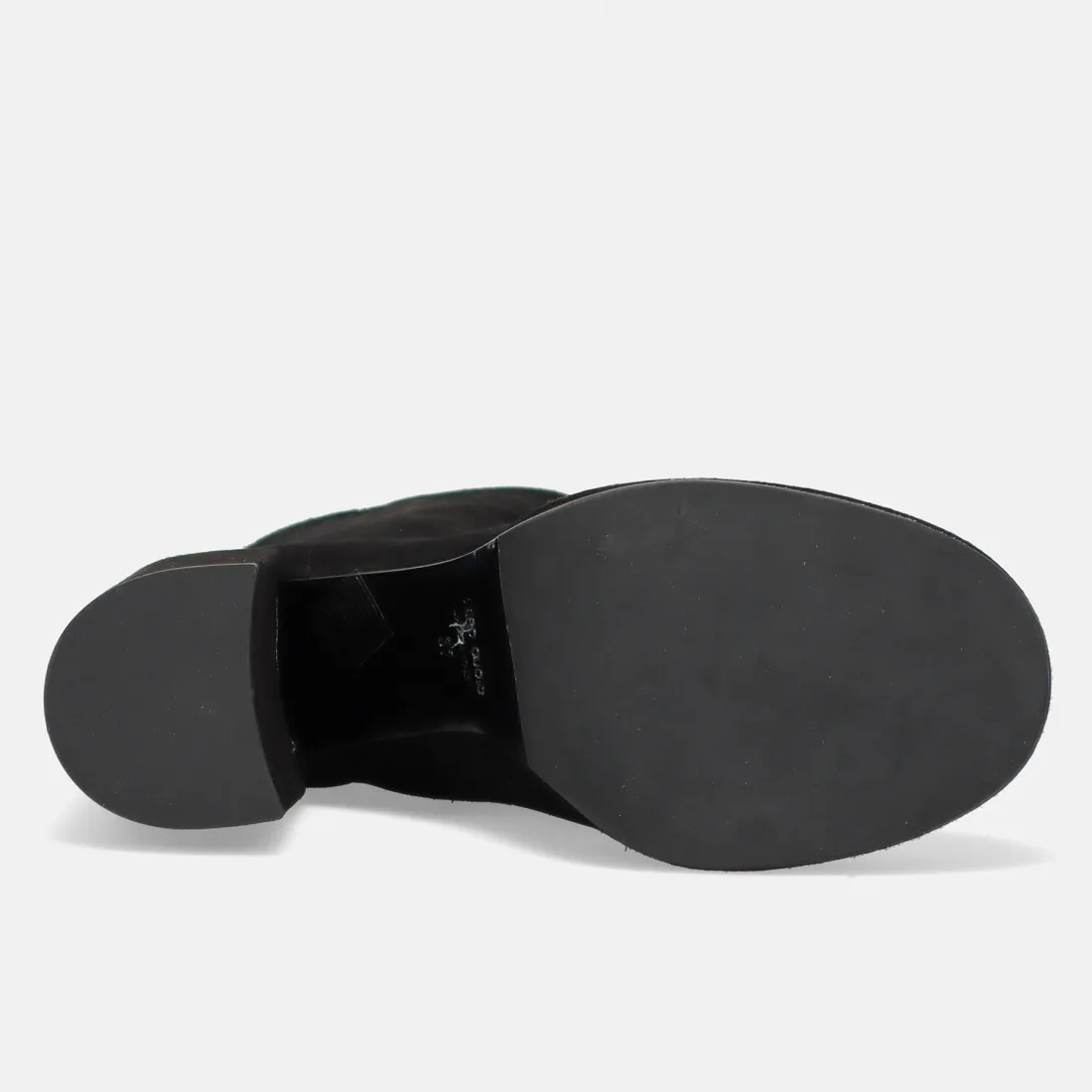 Stivaletto Chantal nero in camoscio con tacco alto