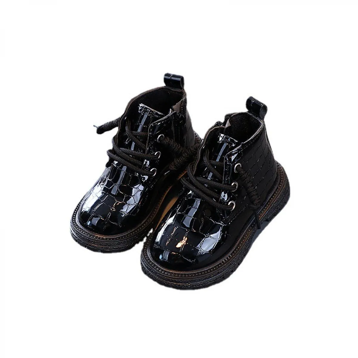 Stivali da bambina con motivo coccodrillo di marca per l'autunno inverno Scarpe da cowboy moda per bambini Sneakers da ragazzo n