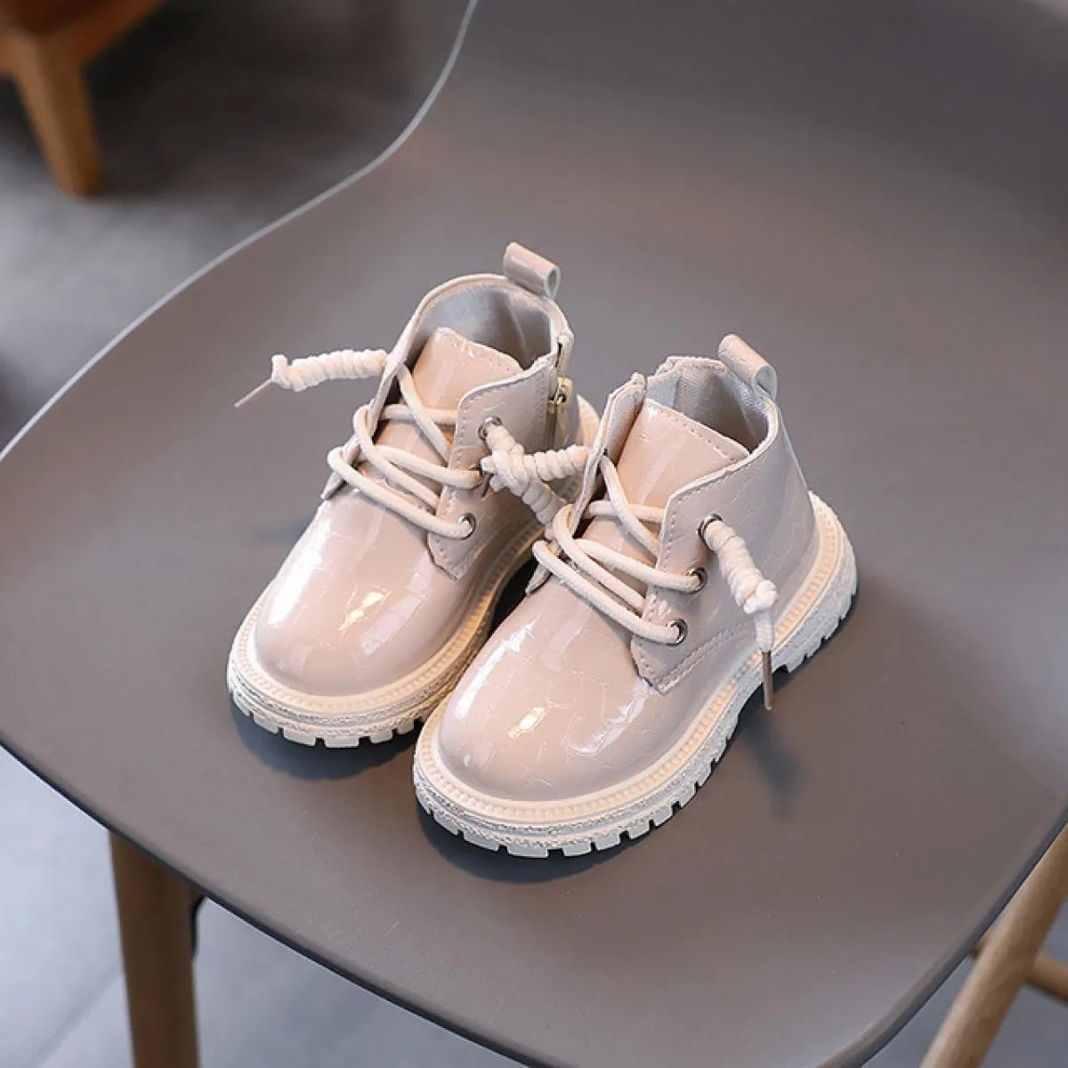 Stivali da bambina con motivo coccodrillo di marca per l'autunno inverno Scarpe da cowboy moda per bambini Sneakers da ragazzo n