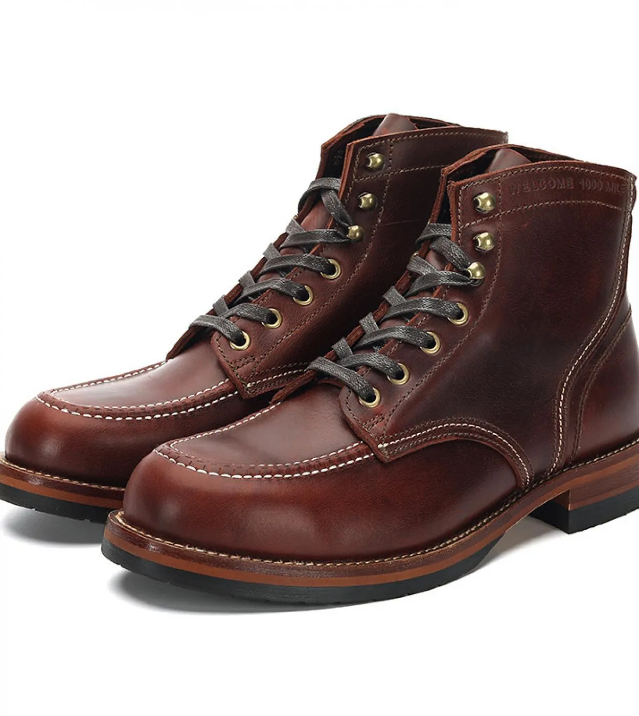 Stivali da uomo retrò Luxury Genuine Leather 2023 New Style Fashion British Trend Designer Caviglia Scarpe da uomo fatte a mano