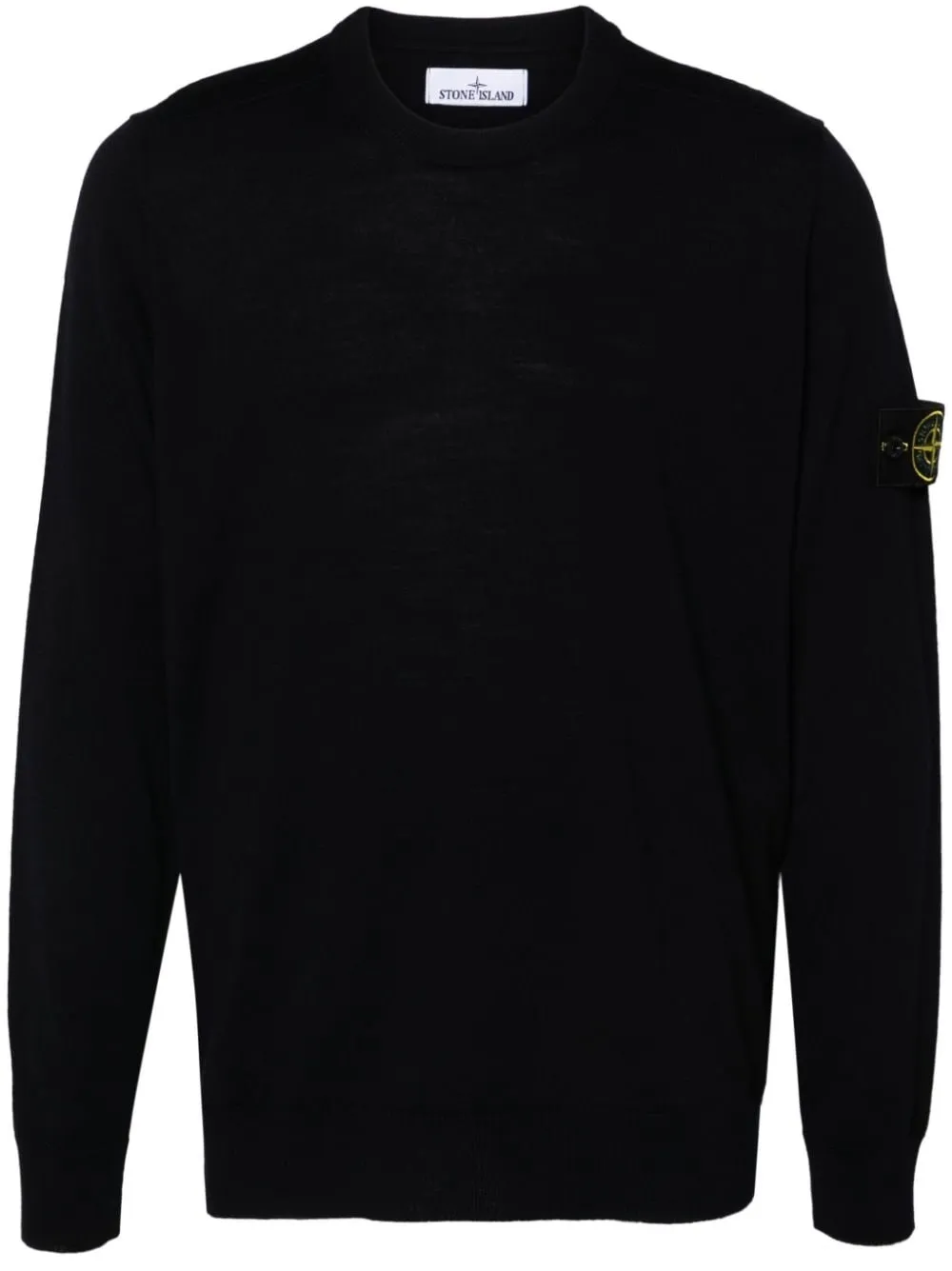 Stone Island-Maglione con applicazione Compass