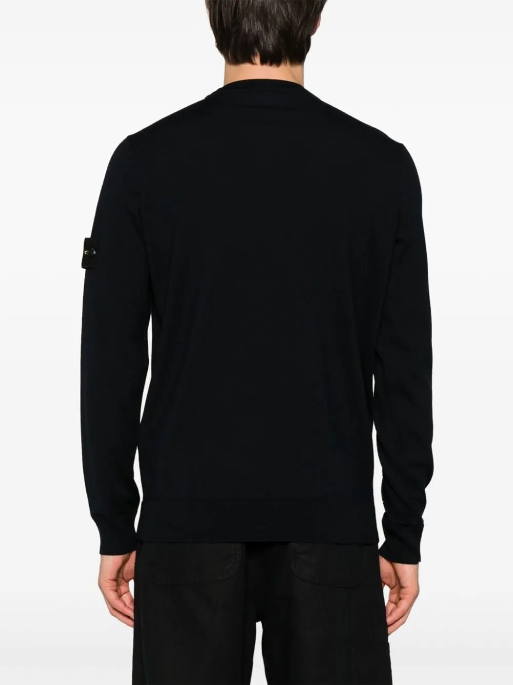 Stone Island-Maglione con applicazione Compass