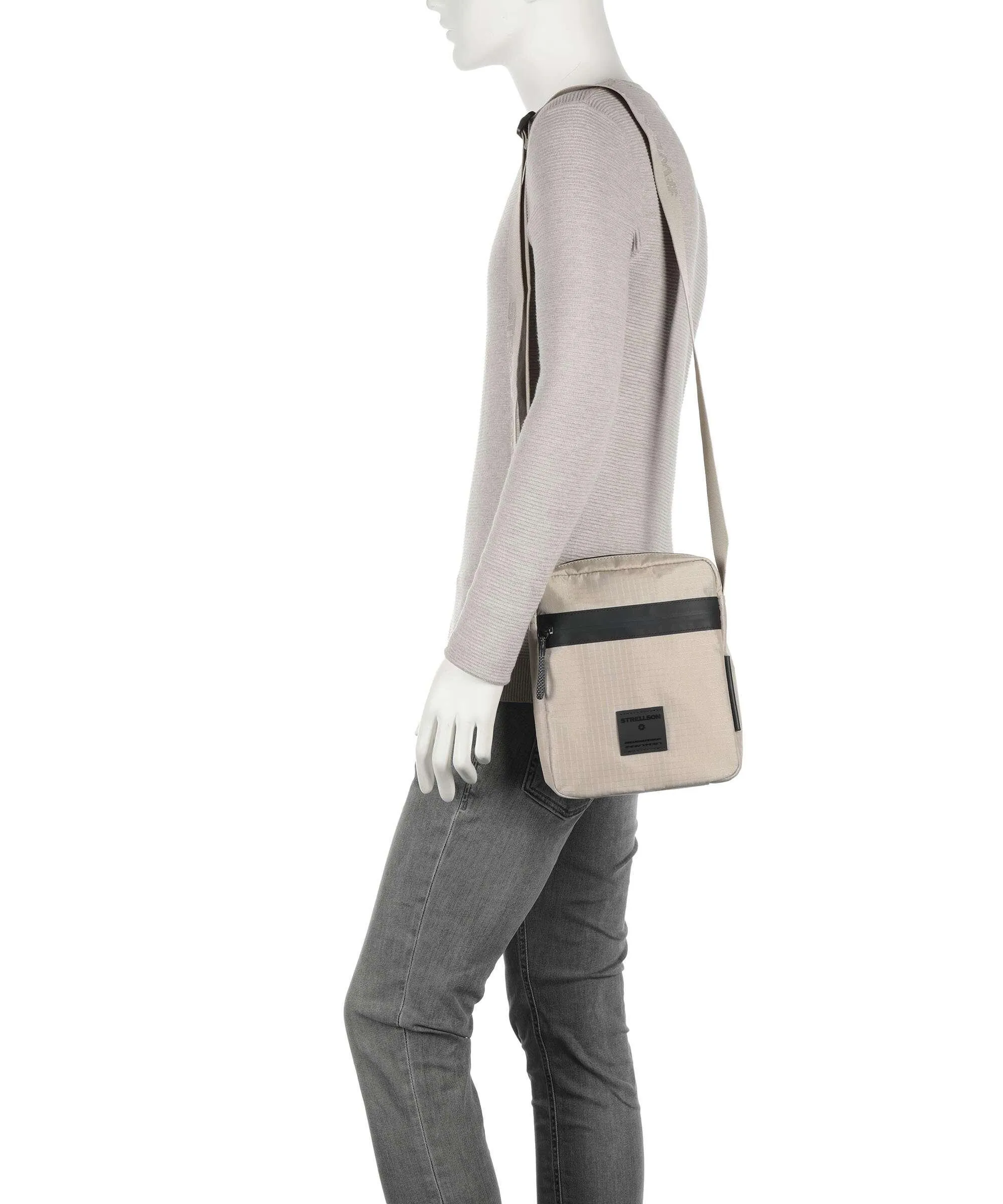  Strellson Northwood Rs Borsa a tracolla nylon beige  