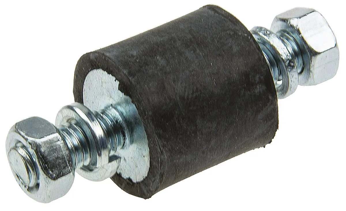 Supporto antivibrazione FIBET in Gomma naturale, M5, Ø 16mm, H. 39mm